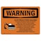 Signmission OSHA Warning Sign, 5" Height, 7" Width, Electrocution Hazard Crane, Landscape, WS-D-57-L-12592 OS-WS-D-57-L-12592 - alternate 1